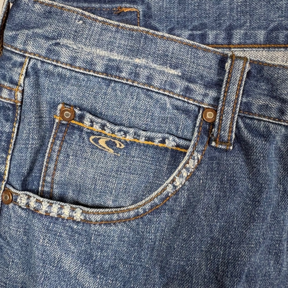 O'Neill Jeans Mens 36x31 Y2K Bootcut Blue Surf Skate Denim Distressed Vintage - Picture 10 of 10
